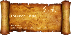Istenes Aida névjegykártya